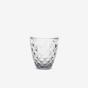 Verre à boire 22cl gris Prisma set/4 S&P