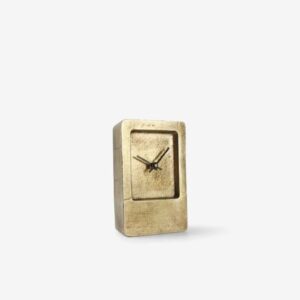 Horloge de table 11xH18cm or edge Zone S|P Collection