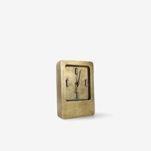 Horloge de table 18xH22cm or edge Zone S|P Collection