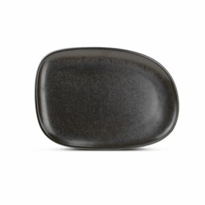 Assiette plate 33x23cm black Ceres F2D