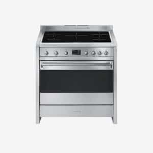 Cuisinière à induction inox SMEG centres de cuisson Classica A1PYID-9