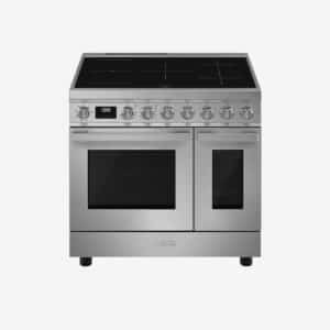 Cuisinière à induction inox SMEG centres de cuisson Portofino CPF92IMX