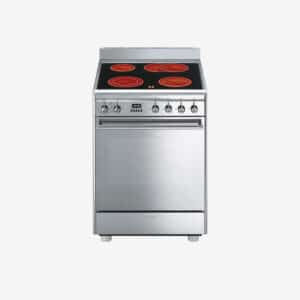 Cuisinière à induction inox SMEG centres de cuisson Classica CX68CM8