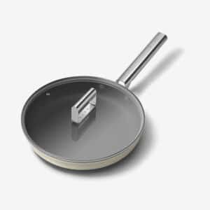 Poêles crème SMEG anti-adhésif 20cm années 50 FPF2002CRM