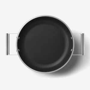 Sauteuse crème SMEG revêtement anti-adhésif années 50 DPF2812CRM