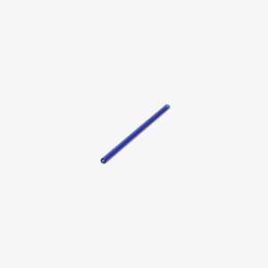 Paille 20cm verre bleu Cruse - set/4