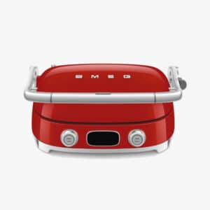 Gril multifonction rouge SMEG Années 50 MGF01RDEU